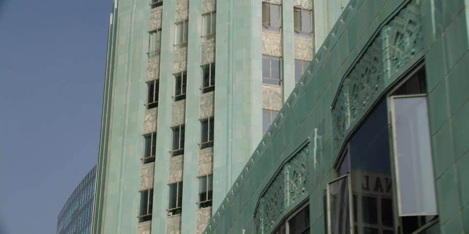 Aerial view of buildings are displayed
