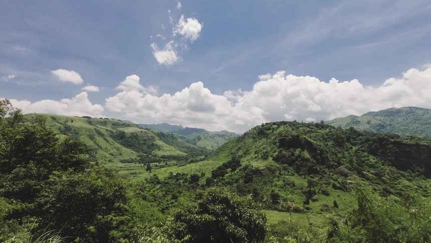 A grassy mountain top