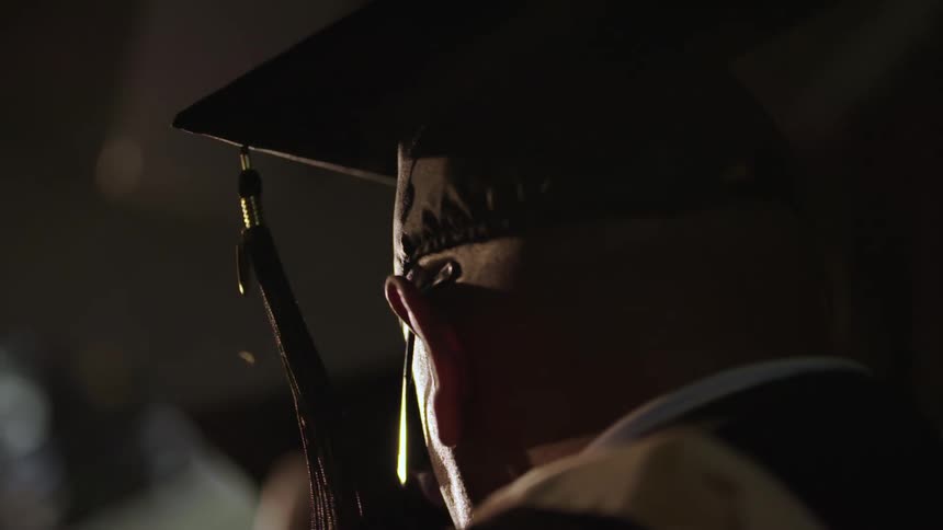 A person at a university graduation