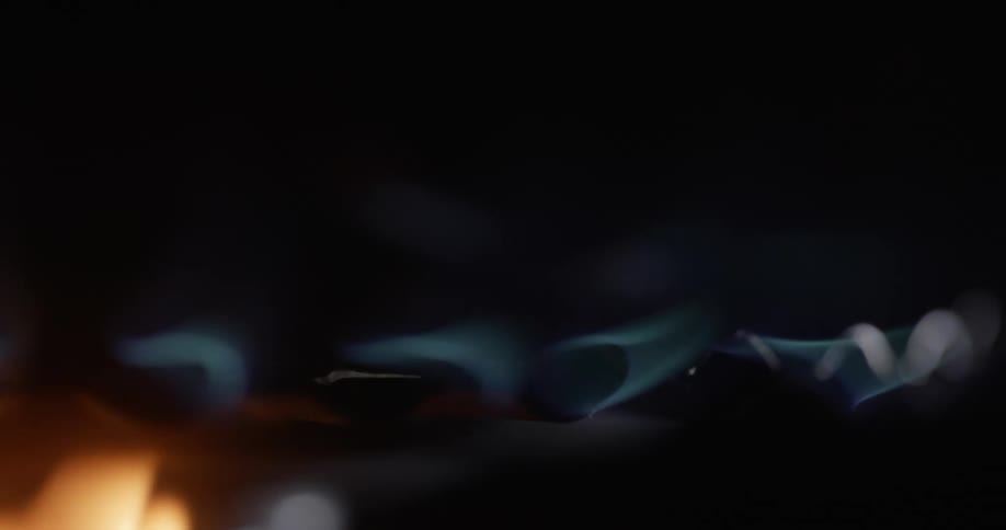 The light on the stove lights up