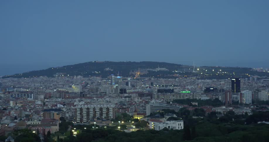 A landscape view of a city skyline