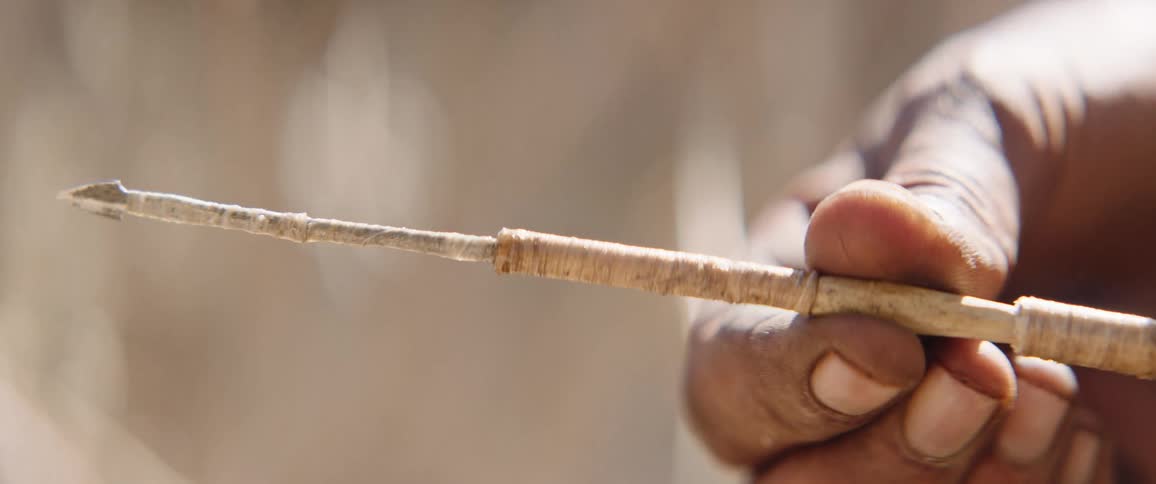 Making arrow for hunt