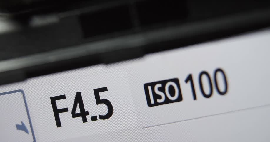 A display is changing numbers on a camera