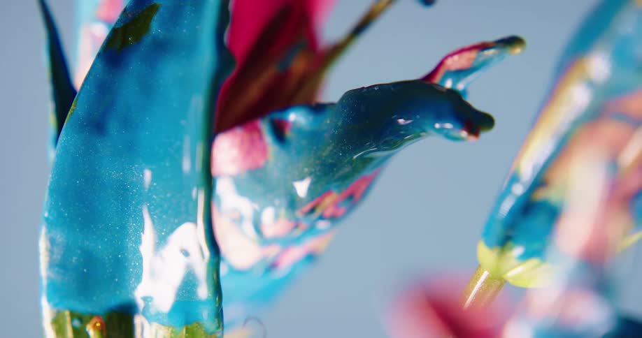 Paint is dripping form the plant