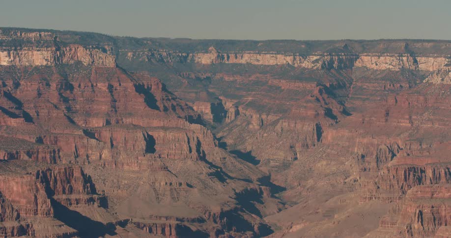 Light fog is on the canyon