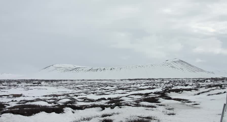 The Hrossaborg crater in Iceland