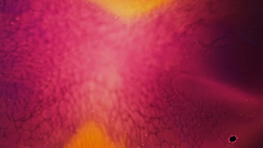 An chemical reaction creates a mesh of thousands of micro drops