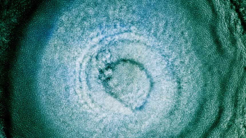 colorful dark green chemical reaction micro bubbles