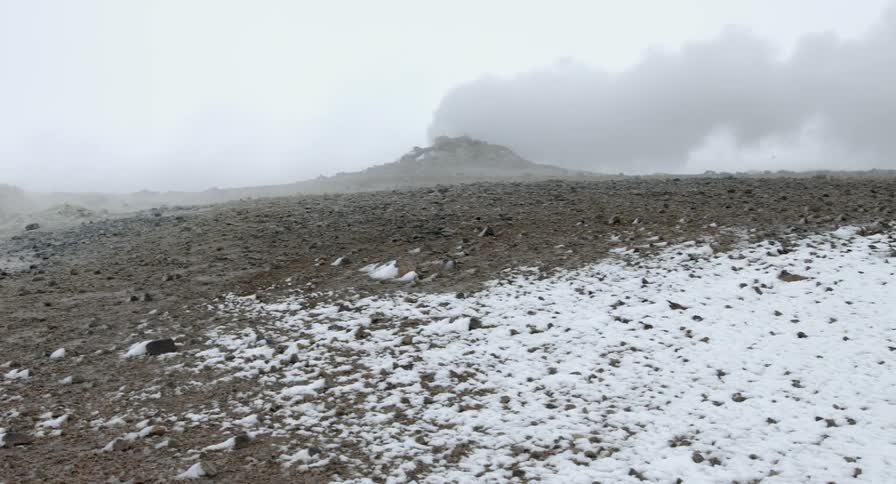 Geothermal activity in Namafjall in Iceland