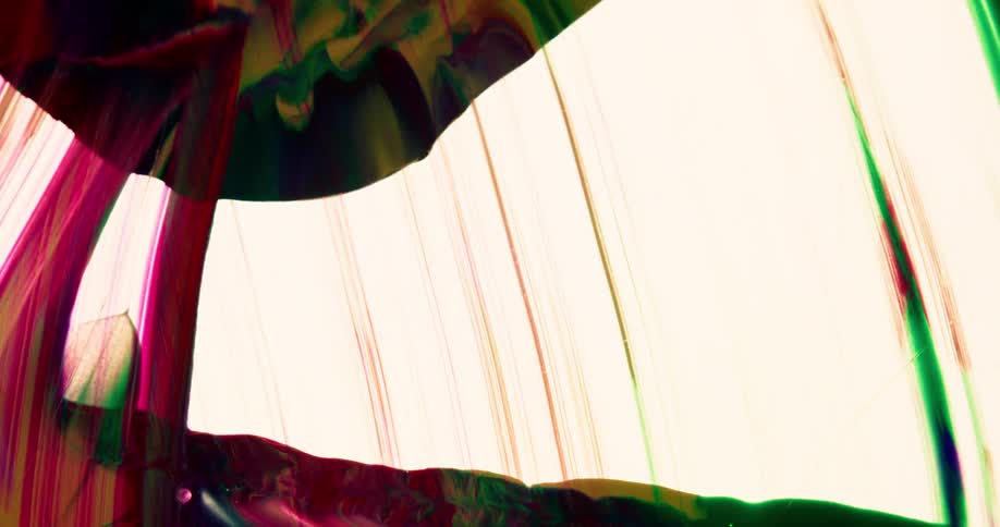 Colorful lines blend into a white background