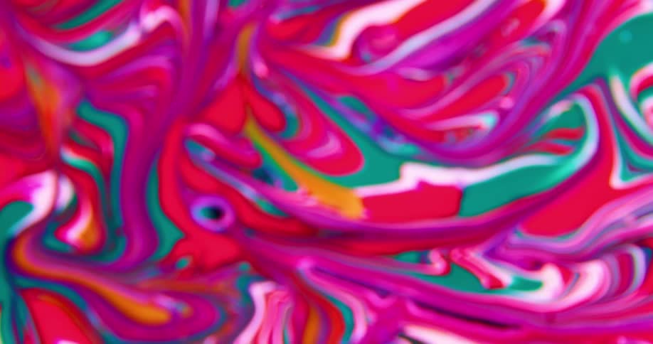 Patters of colors are shown on the design