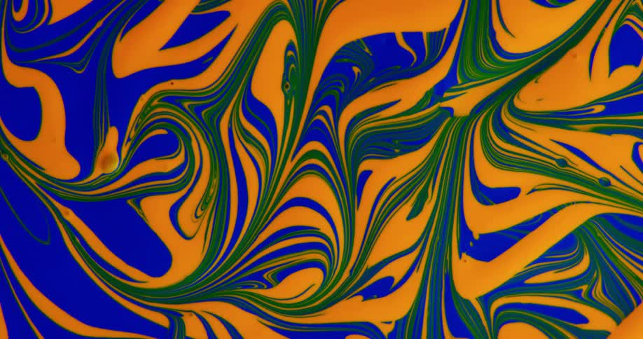 The colors spin around