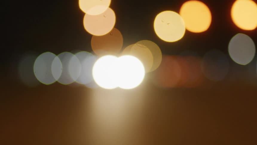 Abstract footage of bright lights moving