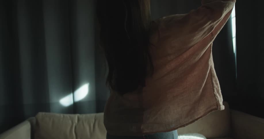 A woman dancing in a room