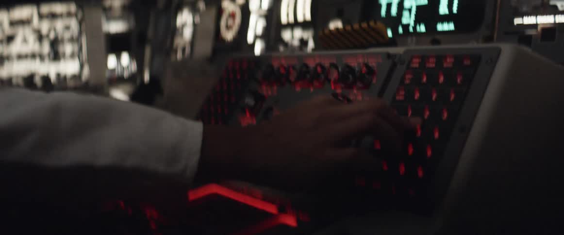 The cockpit is shaking and the lights are flashing