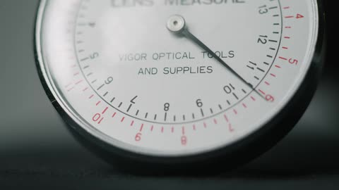 The dial moves on the gauge