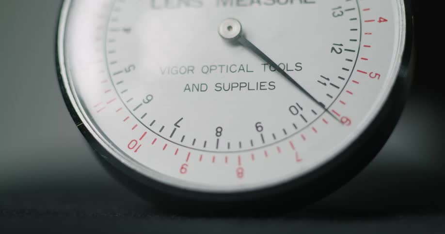 The dial moves on the gauge