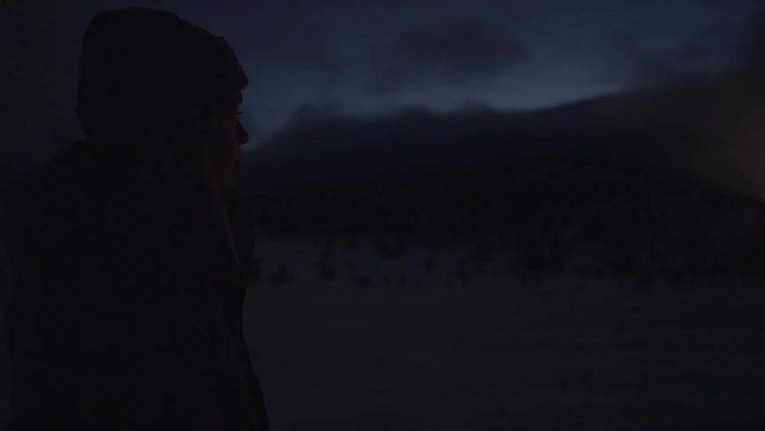Heavy storm clocks make the hills dark