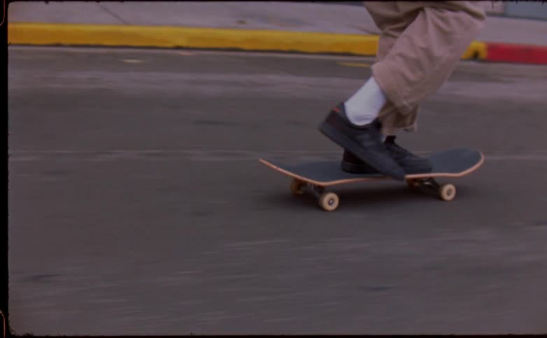 A man skateboarding outdoors
