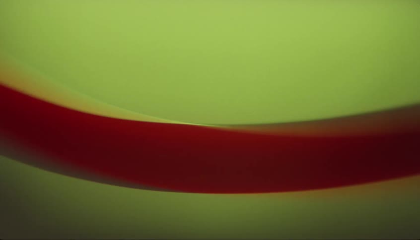 A view of blood flowing through a tube