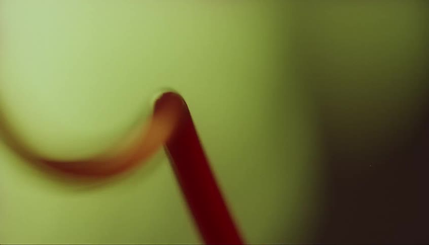 An iv tube is filling with liquid