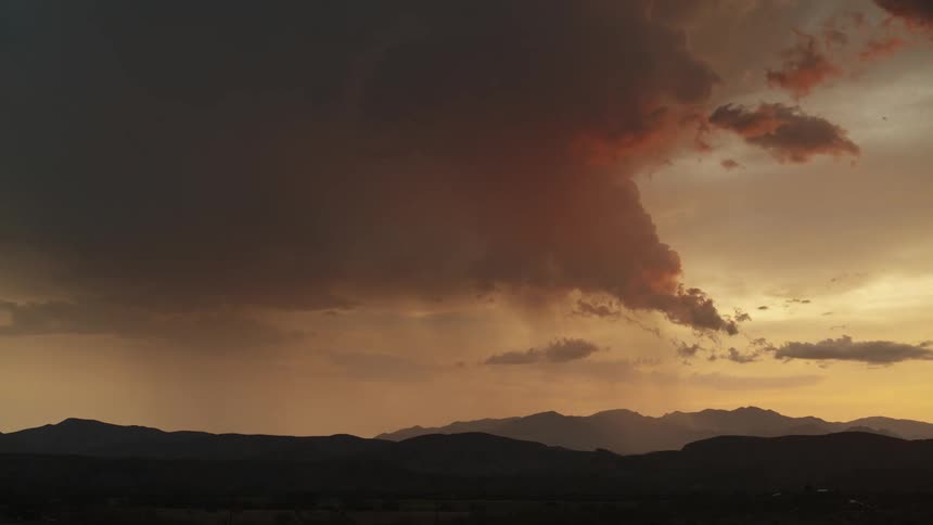 Clouds are forming in the sky as a storm is brewing