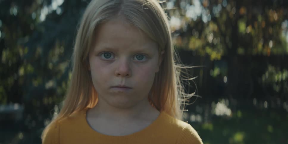 A portrait of a child outdoors