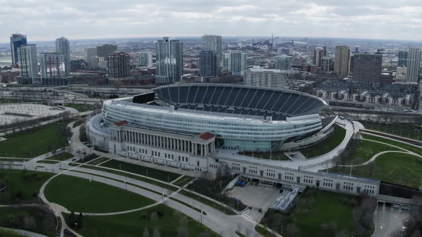 Soldier Field football stadium in Chicago Illinois