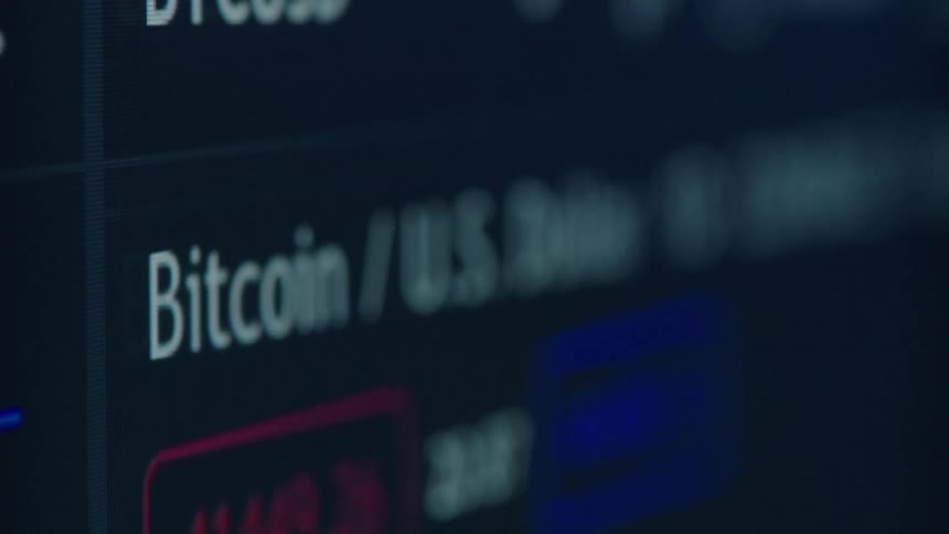 A view of crypto trading on a screen
