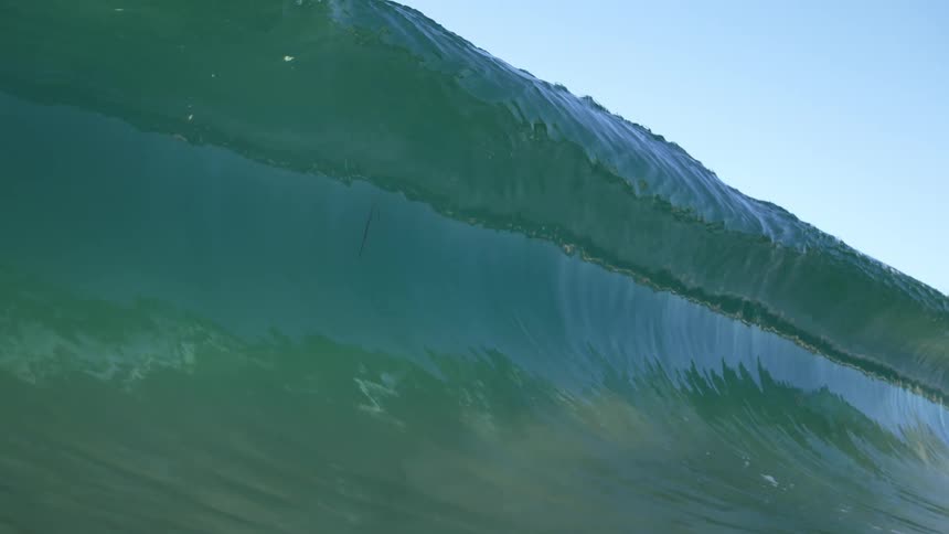 A view of a wave in the ocean