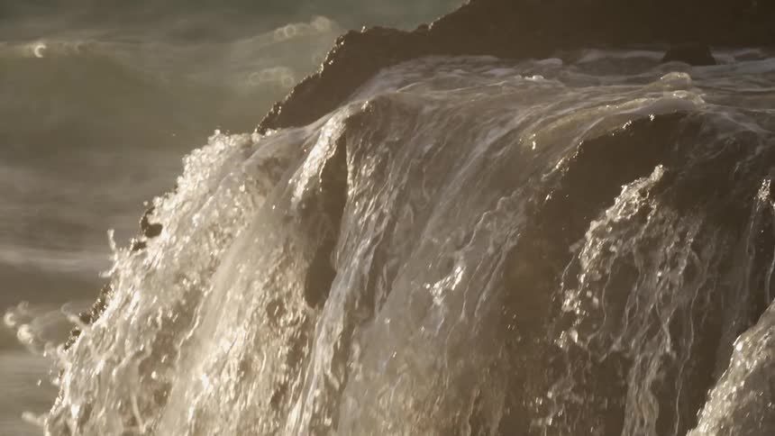 A view of a small waterfall