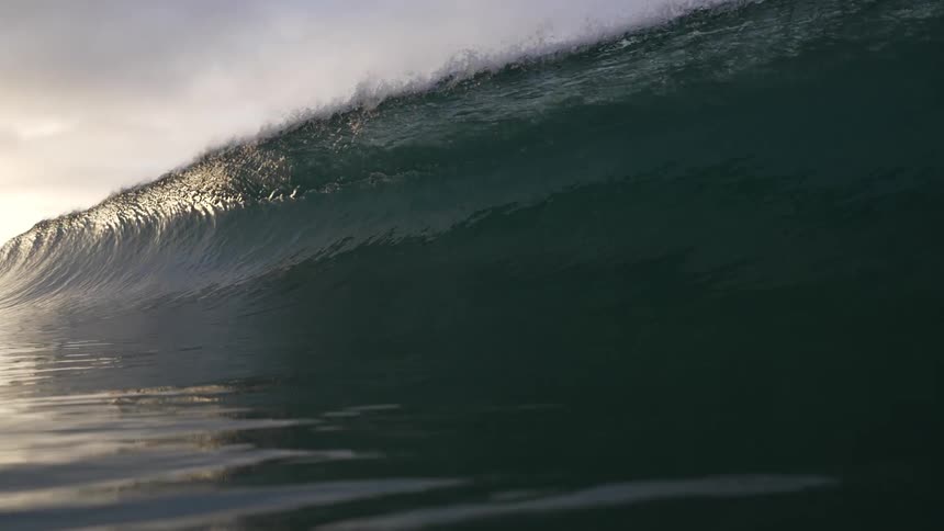 A view of waves in the ocean
