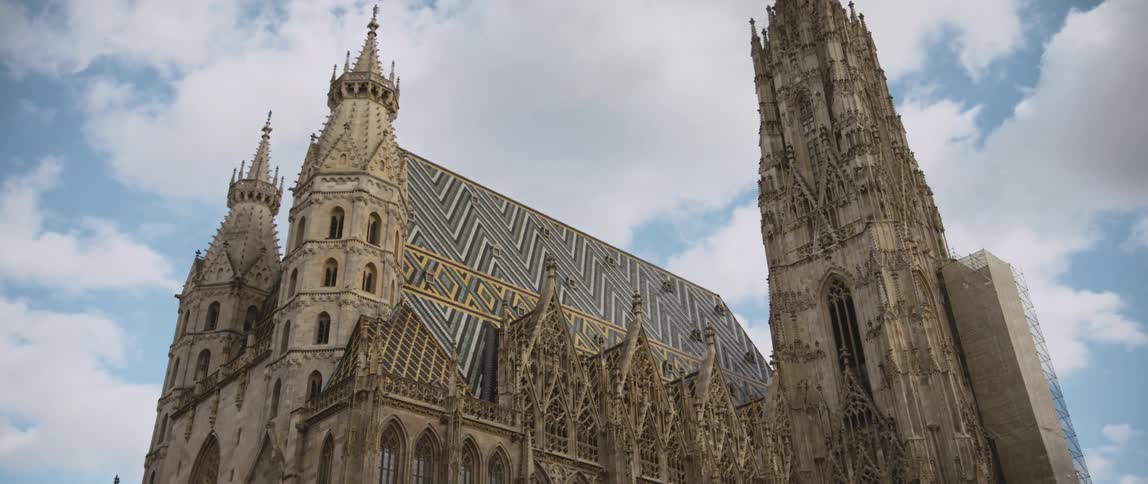 A large cathedral under a blue daytime sky