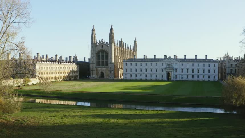 Kings College Cambridge Chapel at sunrise
