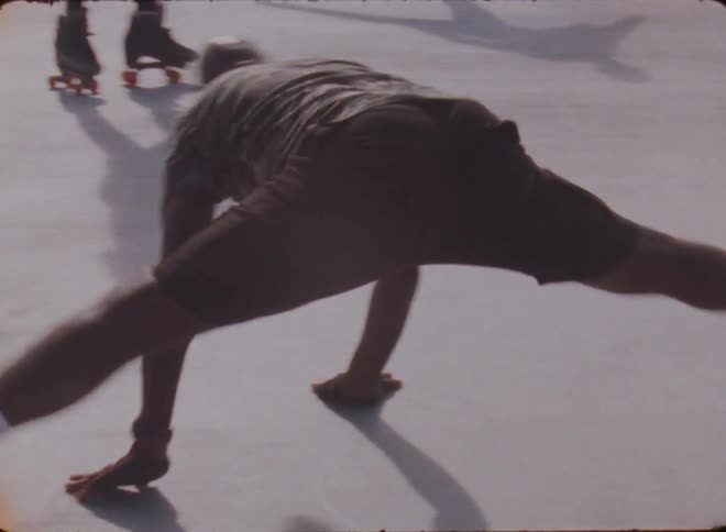 People dancing on skates outdoors