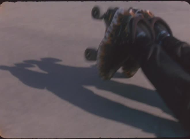 A view of a person dancing outdoors
