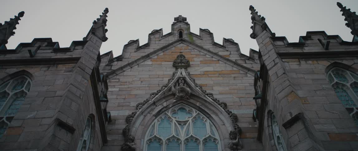 Impressive Gothic architecture of the Chapel Royal in Dublin Castle, Ireland