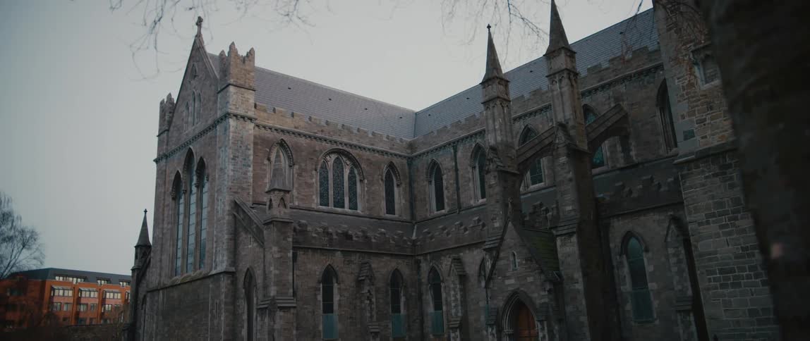 View of the beautiful Gothic architecture of Saint Patrick's Cathedral in Dublin, Ireland
