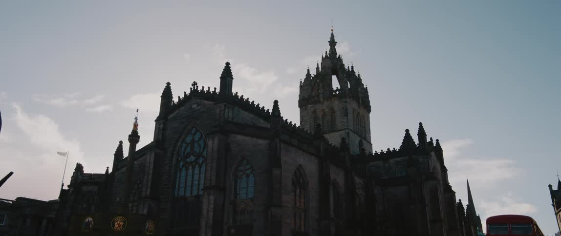 Saint Giles Cathedral on an overcast day in Edinburgh, Scotland, United Kingdom