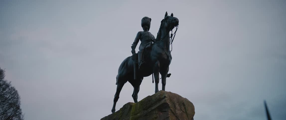 The Royal Scots Greys monument in Edinburgh, Scotland, United Kingdom