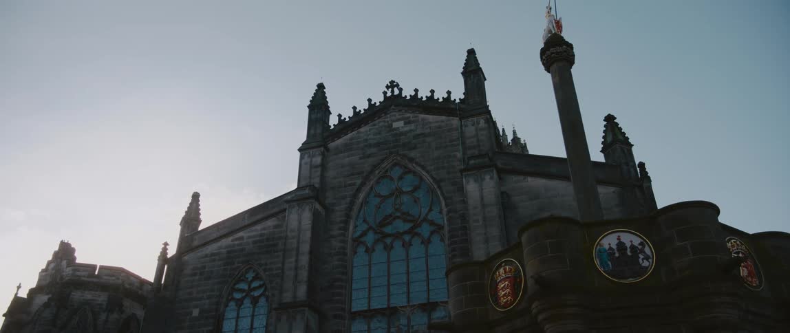 Close up of the outside of a church