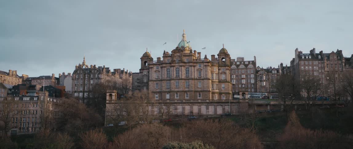 Panorama of Edinburgh, Scotland, United Kingdom, including Museum on the Mound.