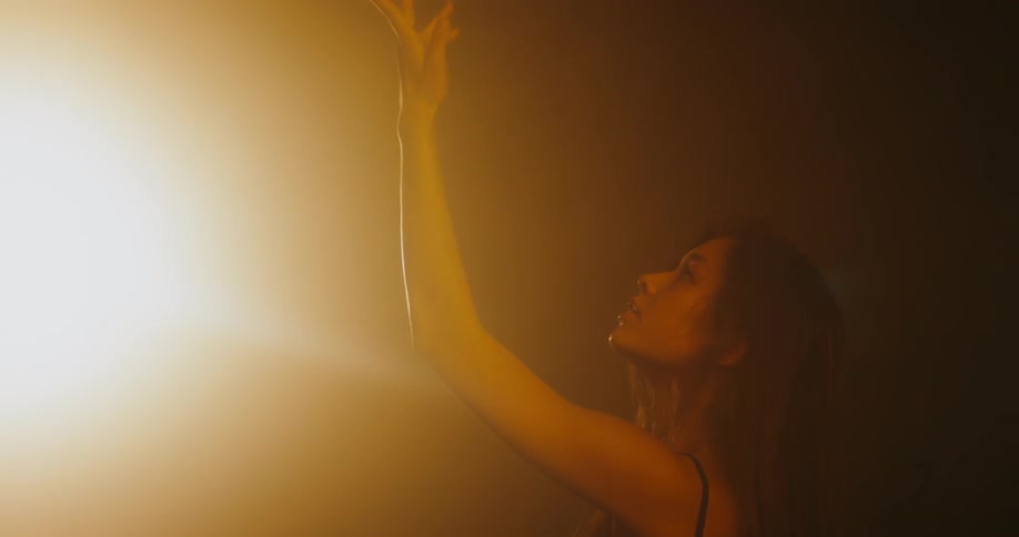 A woman dancing on a stage