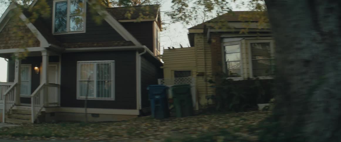 A residential neighborhood in a city during the day