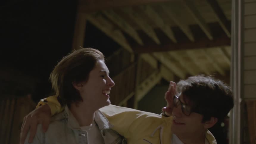 People talk and laugh together