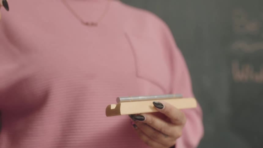 A person is playing some sort of instrument