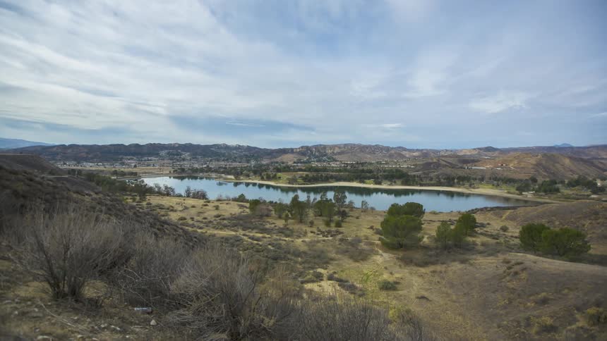 A scenery of a lake