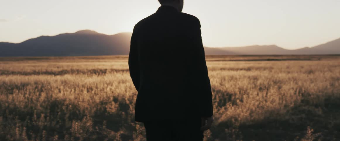 A view of a man walking outdoors