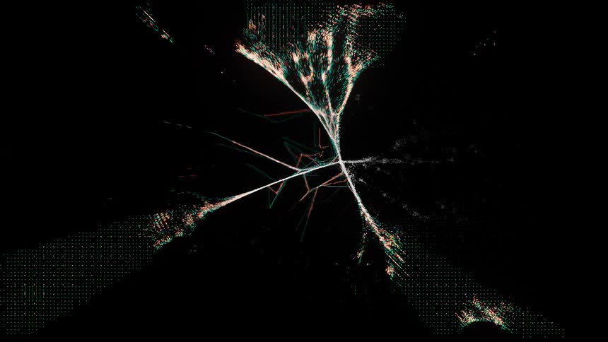 A digital view of light lines