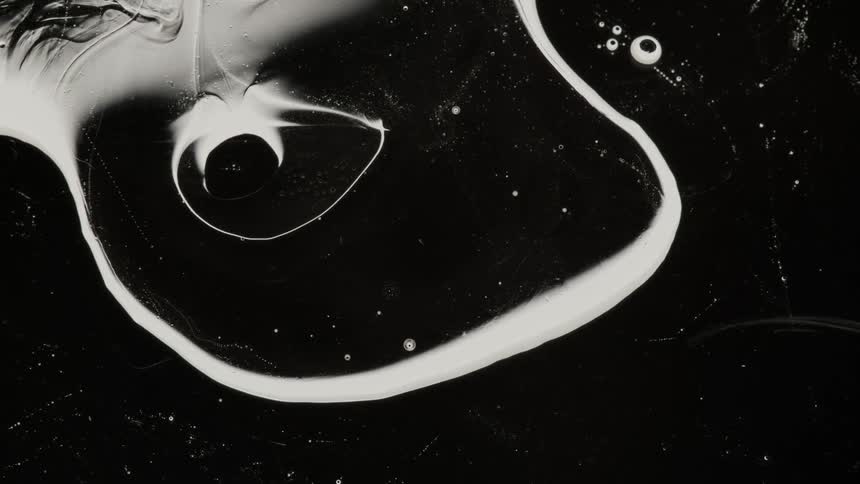 Bubble inside a bubble shrinks and disappears in monochrome fluids